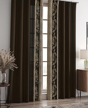 Комплект штор «Норлинс (темно-коричневый)» | фото 2