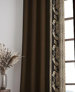 Комплект штор «Норлинс (темно-коричневый)»