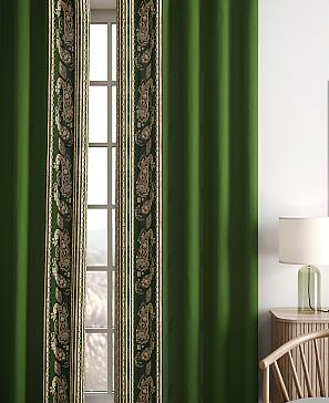 Комплект штор «Норлинс» зеленого цвета