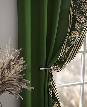 Комплект штор «Норлинс» зеленого цвета