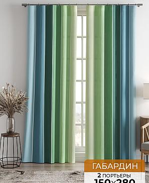Комплект штор «Фриони (зеленый)» | фото