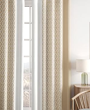 Комплект штор «Леорник» бежевого цвета