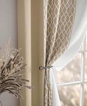 Комплект штор «Леорник» бежевого цвета