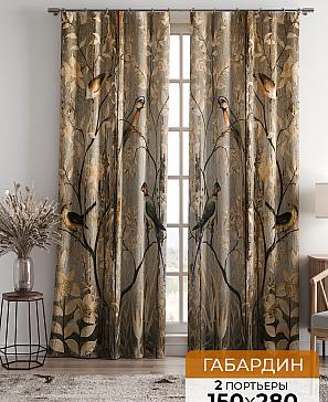 Комплект штор «Брелинд (коричневый)» | фото