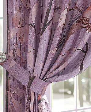 Комплект штор «Брелинд» фиолетово-розового цвета