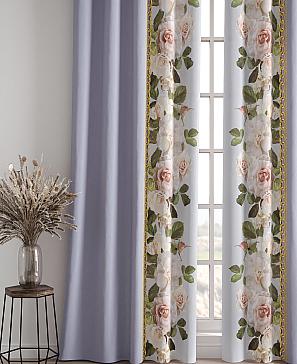 Комплект штор «Лиорзис» серо-сиреневого цвета