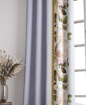 Комплект штор «Лиорзис» серо-сиреневого цвета