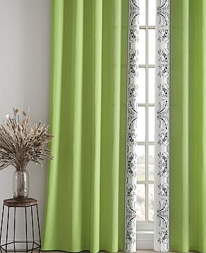 Комплект штор «Релиорс» зеленого цвета