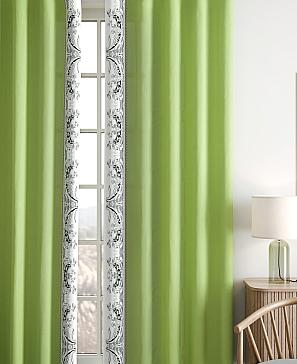 Комплект штор «Релиорс» зеленого цвета