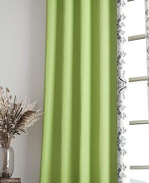 Комплект штор «Релиорс» зеленого цвета