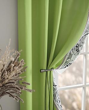 Комплект штор «Релиорс» зеленого цвета