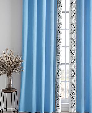 Комплект штор «Релиорс» голубого цвета