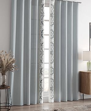 Комплект штор «Релиорс» светло-серого цвета