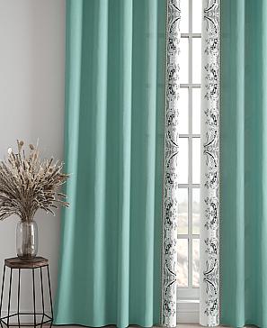 Комплект штор «Релиорс» бирюзового цвета