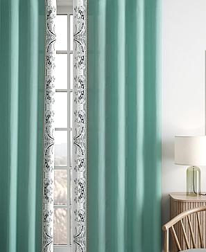 Комплект штор «Релиорс» бирюзового цвета