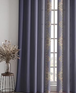 Комплект штор «Милинс» лилово-серого цвета