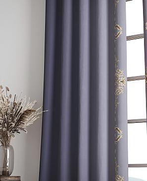 Комплект штор «Милинс» лилово-серого цвета