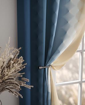 Комплект штор «Бакстер (бежево-голубой)»