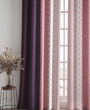 Комплект штор «Бакстер (брусничный)»