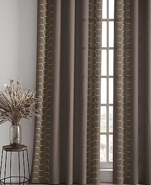 Комплект штор  «Релдионс» коричневого цвета