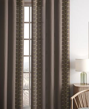 Комплект штор  «Релдионс» коричневого цвета