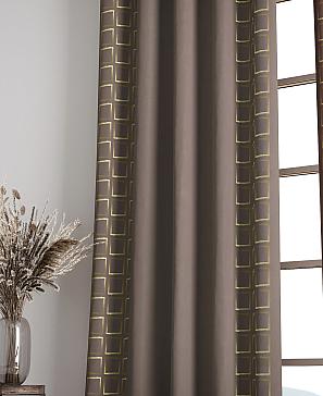 Комплект штор  «Релдионс» коричневого цвета