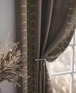 Комплект штор  «Релдионс» коричневого цвета