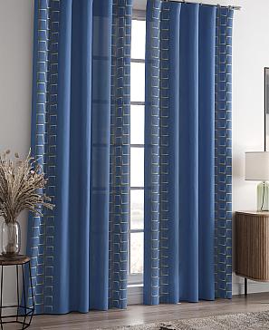 Комплект штор «Релдионс (синий)» | фото 2