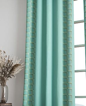 Комплект штор  «Релдионс» цвета тиффани