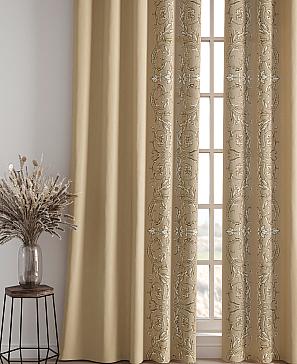 Комплект штор  «Ленрисит» бежевого цвета