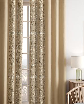 Комплект штор  «Ленрисит» бежевого цвета