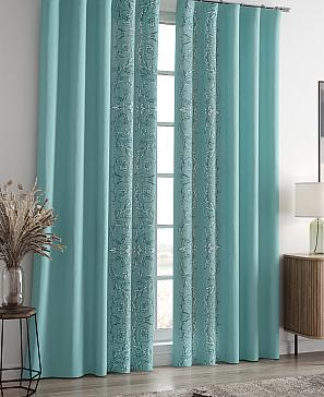 Комплект штор «Ленрисит (бирюзовый)» | фото 2