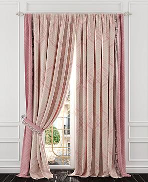 Комплект штор «Квентрис (розовый)» | фото