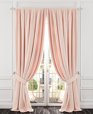 Комплект штор «Плерниос» персикового цвета