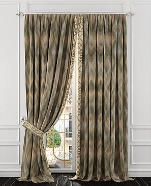 Комплект штор «Кренлис» зеленого цвета