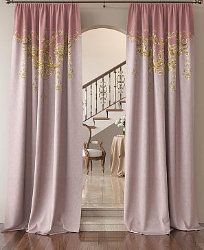 Комплект штор «Лириконс» розового цвета