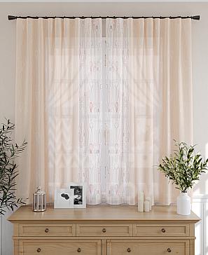 Комплект штор «Колхер» бежевого цвета