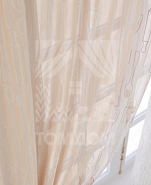 Комплект штор «Колхер» бежевого цвета