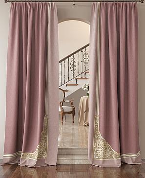 Комплект штор «Клерионс» розового цвета