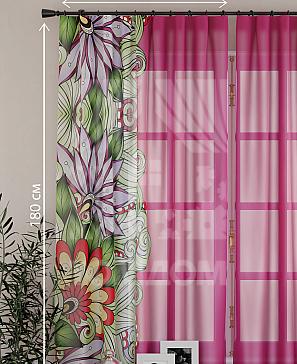 Комплект штор «Балес» фиолетового цвета