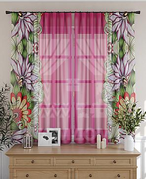 Комплект штор «Балес» фиолетового цвета