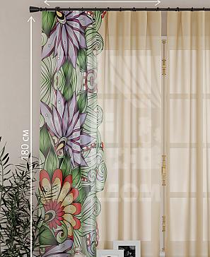 Комплект штор «Балес» бежевого цвета