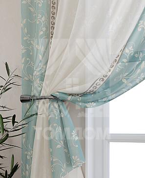 Комплект штор «Фрема» голубого цвета