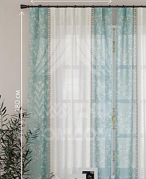 Комплект штор «Фрема» голубого цвета