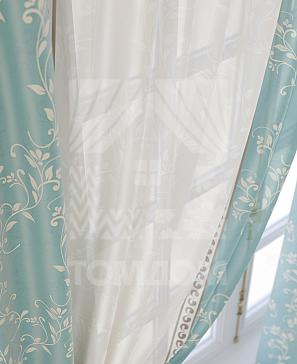 Комплект штор «Фрема» голубого цвета