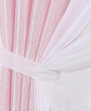 Комплект штор «Шивид» розового цвета