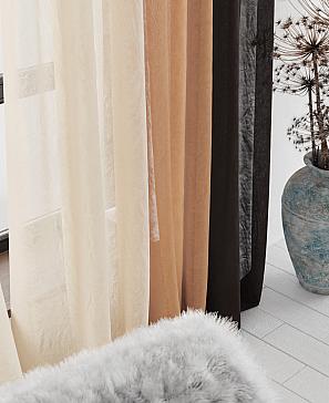 Комплект штор «Милури» коричневого цвета