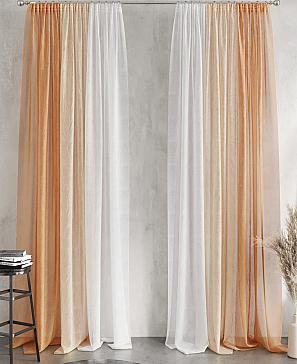 Комплект штор «Милури» светло-коричневого цвета