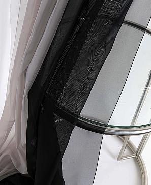 Комплект штор «Милури» серо-черного цвета