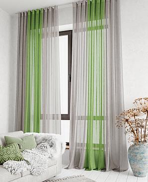 Комплект штор «Лаури» серо-зеленого цвета